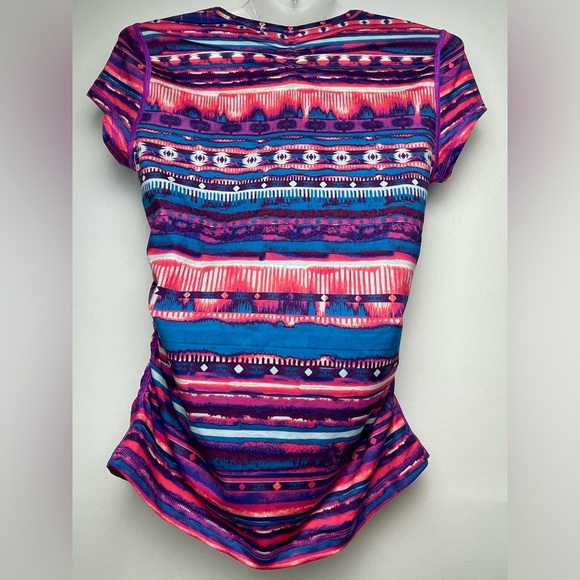 Title Nine Pink Outdoor hiking Womens Top Aztec XS-M Stretchable - Picture 3 of 10